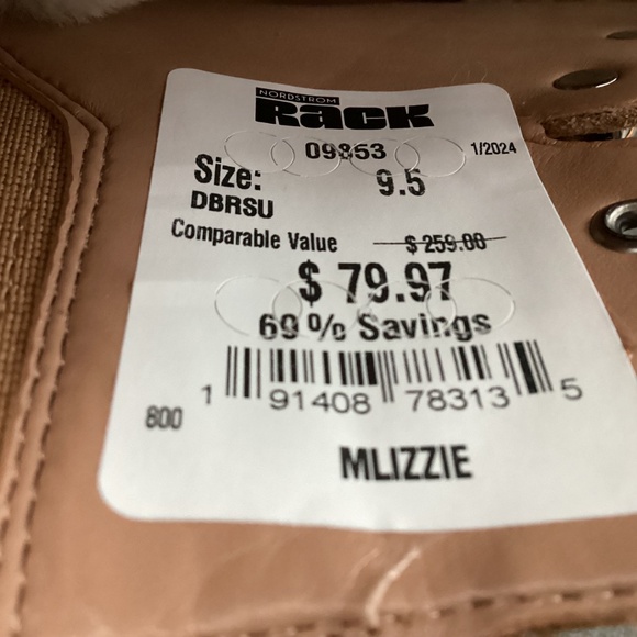 Marc Fisher LTD Izzie Genuine Shearling Lug Sole Boot (Women) 9.5M - Picture 7 of 12